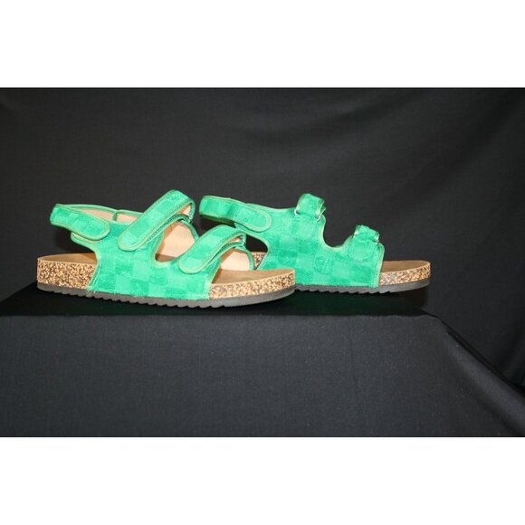 Weeboo Green Velcro Women's Sandals Size 11 - Picture 1 of 8